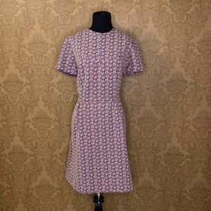 Vintage 60s 70s Flower Power Fall Floral Polyeste… - image 1